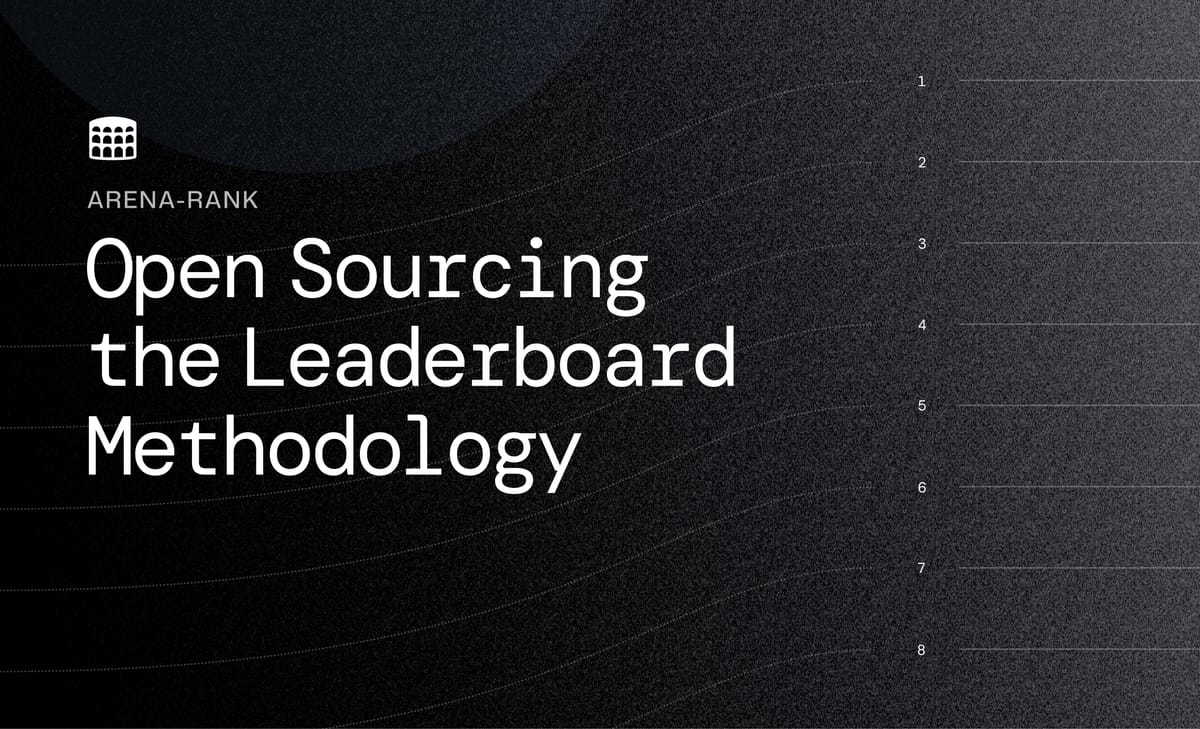 Arena-Rank: Open Sourcing the Leaderboard Methodology